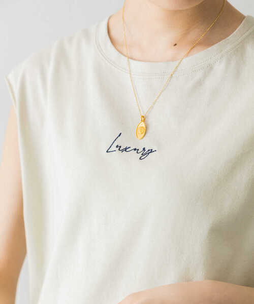 URBAN RESEARCH（アーバンリサーチ）の「『WEB限定』ロゴ刺繍フレンチスリーブTシャツ（Tシャツ/カットソー・レディース・ホワイト/チャコールグレー/モカ/ライトベージュ・FREE）」の21枚目の写真