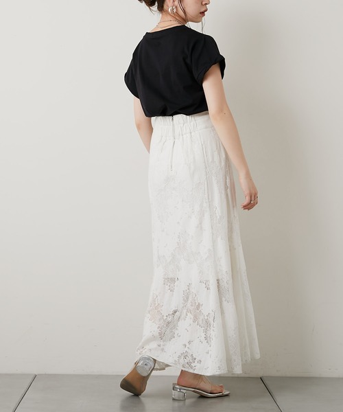 Chico（チコ）の「ロゴ刺繍チビTシャツ（Tシャツ/カットソー・レディース・ホワイト/ブラック/ピンク/ブラック系その他/ライトグリーン系/ホワイト系その他・FREE）」の13枚目の写真