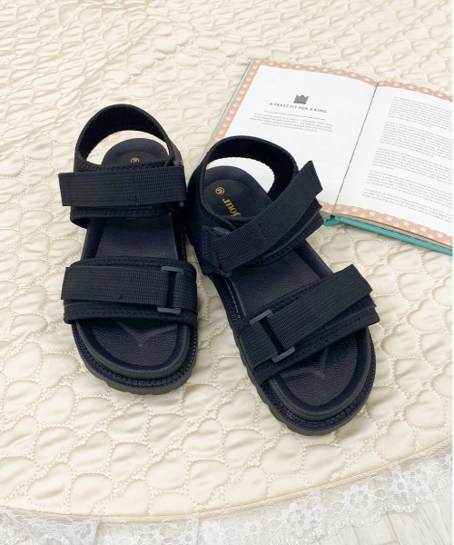 apres jour(アプレジュール)の「スポーツサンダル【ZOZOTOWN限定アイテム】(サンダル・レディース・ブラック/ベージュ・MEDIUM/SMALL/X-LARGE/LARGE)」の6枚目の写真