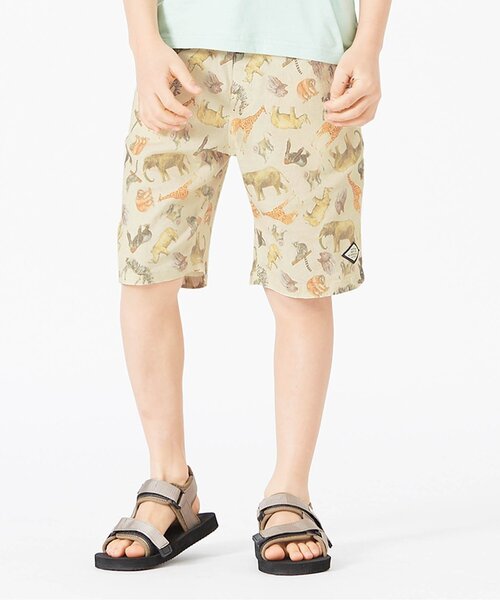 BREEZE（ブリーズ）の「もっとスズシー3柄ストレッチパンツ 5分丈（その他パンツ・キッズ・チャコール/キナリ/ネイビー・120/140/100/110/90/80/130）」の2枚目の写真