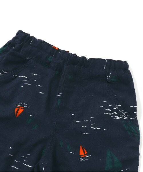 BREEZE（ブリーズ）の「もっとスズシー3柄ストレッチパンツ 5分丈（その他パンツ・キッズ・チャコール/キナリ/ネイビー・120/140/100/110/90/80/130）」の7枚目の写真