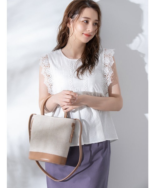 fifth（フィフス）の「レース袖ペプラムコットンブラウス（シャツ/ブラウス・レディース・ホワイト/ブラック/ブルー・MEDIUM）」の18枚目の写真