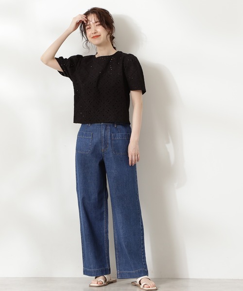 N.（N. Natural Beauty Basic）（エヌエヌナチュラルビューティーベーシック）の「【S Size Line】◆マリンデニム（デニムパンツ・レディース・ブルー/ナチュラル・SMALL/MEDIUM）」の13枚目の写真