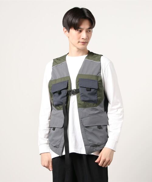 C DIEM(カルペディエム)の「C DIEM/カルペディエム/ユーティリティベスト(ベスト・メンズ・ブラック/グレー・MEDIUM/SMALL/LARGE)」の1枚目の写真