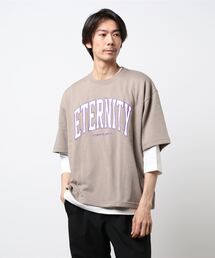 BACK NUMBER | 【BACK NUMBER】カレッジプリントレイヤード(Tシャツ/カットソー)