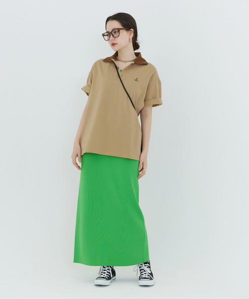 tina:jojun シャツ ユニセックス エンブレム刺繍入りシャツ TINA：JOJUN（シャツ