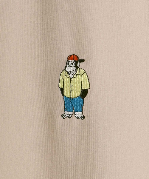 BEN DAVIS(ベンデイビス)の「BEN DAVIS/ベンデイビス ビッグシルエット ワンポイント ミニゴリラ刺繍 オープンカラーシャツ(シャツ/ブラウス・メンズ・ベージュ/オレンジ/ライトグリーン/エメラルド・M/L)」の13枚目の写真