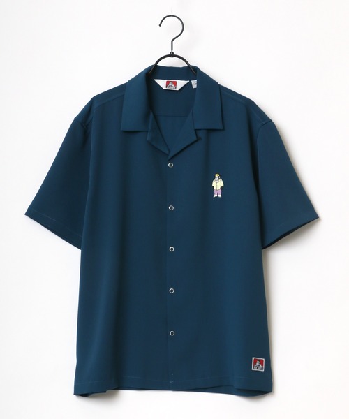 BEN DAVIS(ベンデイビス)の「BEN DAVIS/ベンデイビス ビッグシルエット ワンポイント ミニゴリラ刺繍 オープンカラーシャツ(シャツ/ブラウス・メンズ・ベージュ/オレンジ/ライトグリーン/エメラルド・M/L)」の9枚目の写真