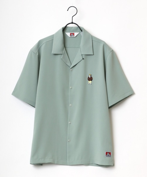 BEN DAVIS(ベンデイビス)の「BEN DAVIS/ベンデイビス ビッグシルエット ワンポイント ミニゴリラ刺繍 オープンカラーシャツ(シャツ/ブラウス・メンズ・ベージュ/オレンジ/ライトグリーン/エメラルド・M/L)」の8枚目の写真