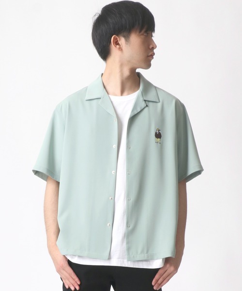 BEN DAVIS(ベンデイビス)の「BEN DAVIS/ベンデイビス ビッグシルエット ワンポイント ミニゴリラ刺繍 オープンカラーシャツ(シャツ/ブラウス・メンズ・ベージュ/オレンジ/ライトグリーン/エメラルド・M/L)」の21枚目の写真