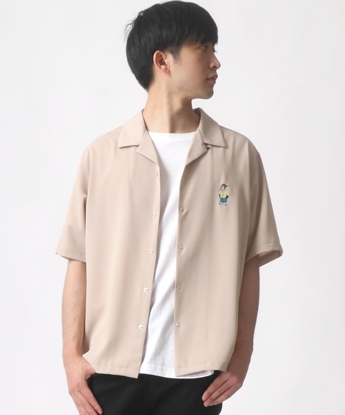 BEN DAVIS(ベンデイビス)の「BEN DAVIS/ベンデイビス ビッグシルエット ワンポイント ミニゴリラ刺繍 オープンカラーシャツ(シャツ/ブラウス・メンズ・ベージュ/オレンジ/ライトグリーン/エメラルド・M/L)」の19枚目の写真