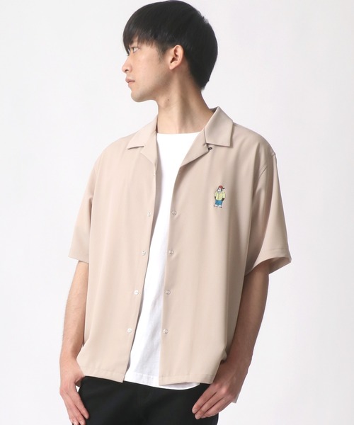 BEN DAVIS(ベンデイビス)の「BEN DAVIS/ベンデイビス ビッグシルエット ワンポイント ミニゴリラ刺繍 オープンカラーシャツ(シャツ/ブラウス・メンズ・ベージュ/オレンジ/ライトグリーン/エメラルド・M/L)」の18枚目の写真