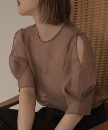 Amiur | airy open shoulder puff sleeve(その他トップス)