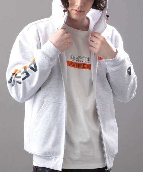 AVIREX(アヴィレックス)の「【AVIREX FLYER’S】パーカー スウェット / LS PARKA SWEAT AF / アヴィレックス / AVIREX(パーカー・メンズ・ライトグレー/ブラック/オリーブ/オレンジ・MEDIUM/LARGE/X-LARGE/XX-LARGE)」の6枚目の写真