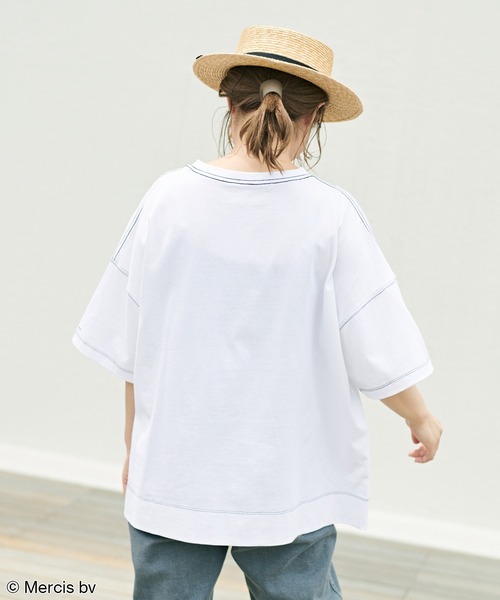 Miffy（ ミッフィー）の「【WEB限定】MIFFY ミッフィープリント×刺繍Tシャツ（Tシャツ/カットソー・レディース・ホワイト/ブラック・FREE）」の11枚目の写真