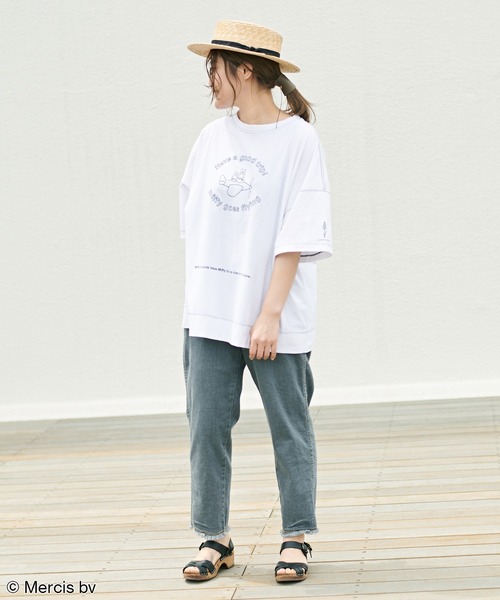 Miffy（ ミッフィー）の「【WEB限定】MIFFY ミッフィープリント×刺繍Tシャツ（Tシャツ/カットソー・レディース・ホワイト/ブラック・FREE）」の12枚目の写真