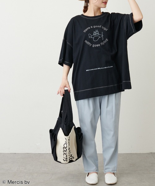 Miffy（ ミッフィー）の「【WEB限定】MIFFY ミッフィープリント×刺繍Tシャツ（Tシャツ/カットソー・レディース・ホワイト/ブラック・FREE）」の20枚目の写真