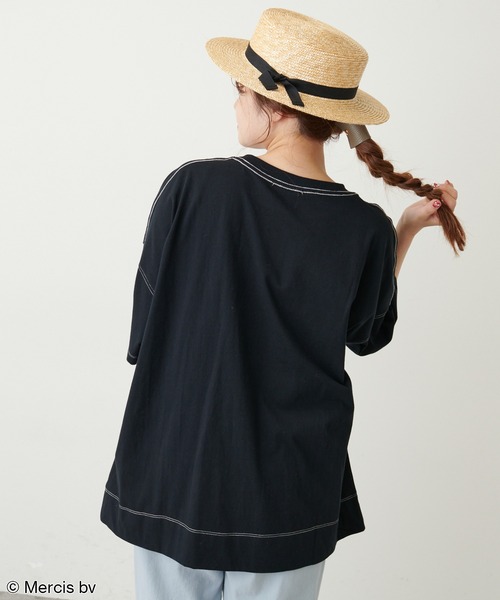 Miffy（ ミッフィー）の「【WEB限定】MIFFY ミッフィープリント×刺繍Tシャツ（Tシャツ/カットソー・レディース・ホワイト/ブラック・FREE）」の19枚目の写真