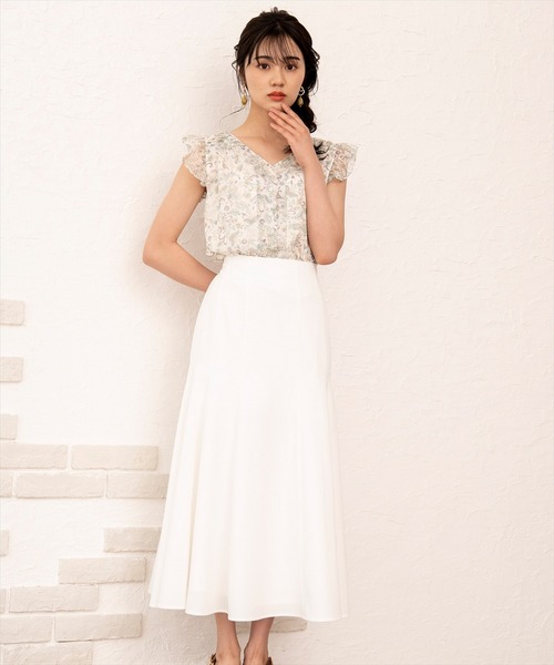 WILLSELECTION（ウィルセレクション）の「オリジナルペイズリータックフリルブラウス（シャツ/ブラウス・レディース・ミント/ラベンダー・MEDIUM）」の15枚目の写真