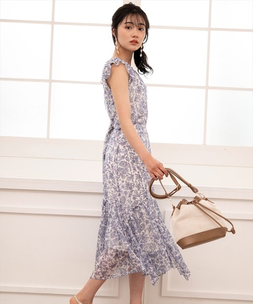 WILLSELECTION（ウィルセレクション）の「オリジナルペイズリータックフリルブラウス（シャツ/ブラウス・レディース・ミント/ラベンダー・MEDIUM）」の6枚目の写真