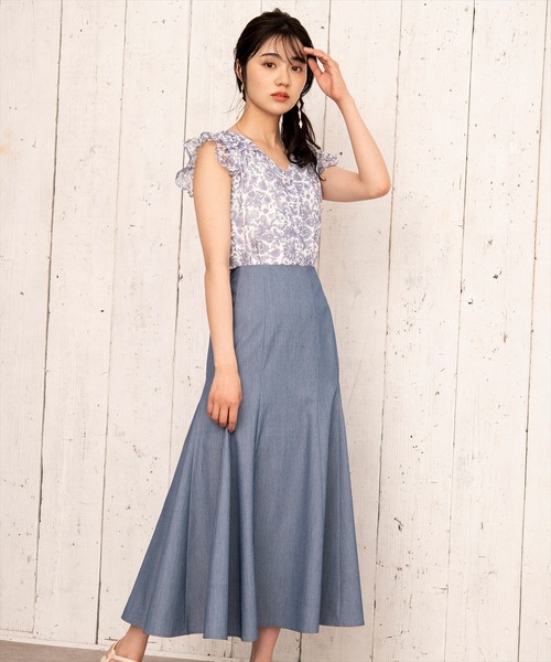 WILLSELECTION（ウィルセレクション）の「オリジナルペイズリータックフリルブラウス（シャツ/ブラウス・レディース・ミント/ラベンダー・MEDIUM）」の8枚目の写真