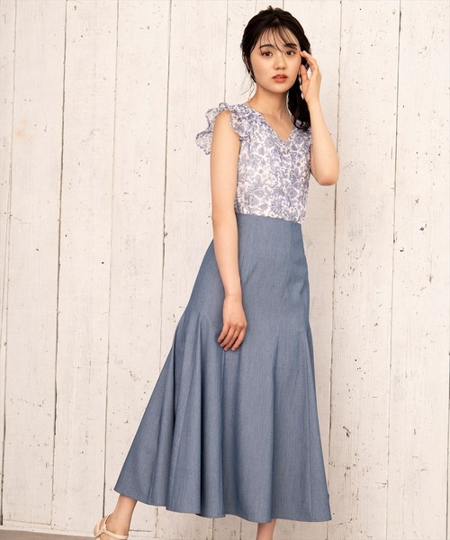 WILLSELECTION（ウィルセレクション）の「オリジナルペイズリータックフリルブラウス（シャツ/ブラウス・レディース・ミント/ラベンダー・MEDIUM）」の9枚目の写真