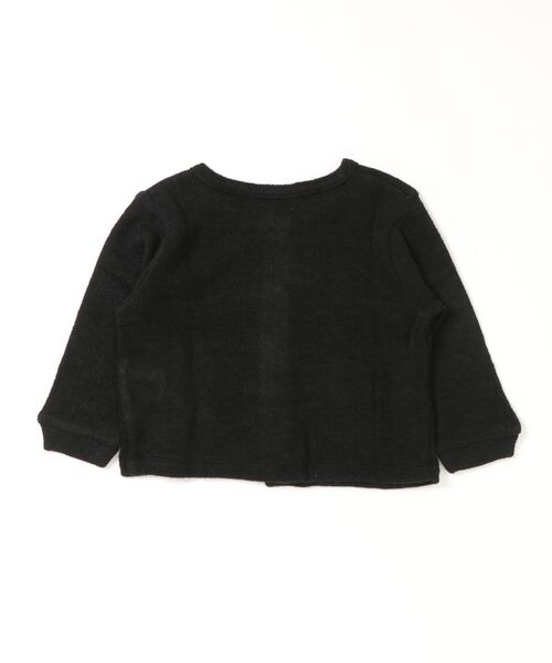 trois lapins kp（トロワラパンケーピー）の「お花刺しゅうのカーディガン(80-90cm)（カーディガン/ボレロ・キッズ・ブラック/ワインレッド・90cm/80ｃｍ）」の6枚目の写真