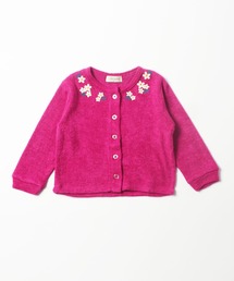お花刺しゅうのカーディガン(80-90cm)