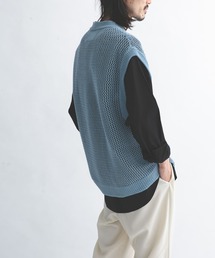 URBAN RESEARCH | URBAN RESEARCH iD　メッシュVネックニットベスト(ベスト)
