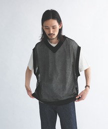 URBAN RESEARCH | URBAN RESEARCH iD　メッシュVネックニットベスト(ベスト)