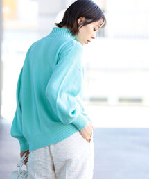 Ray BEAMS | Ray BEAMS / バルーン スリーブ タートルネック ニット(ニット/セーター)