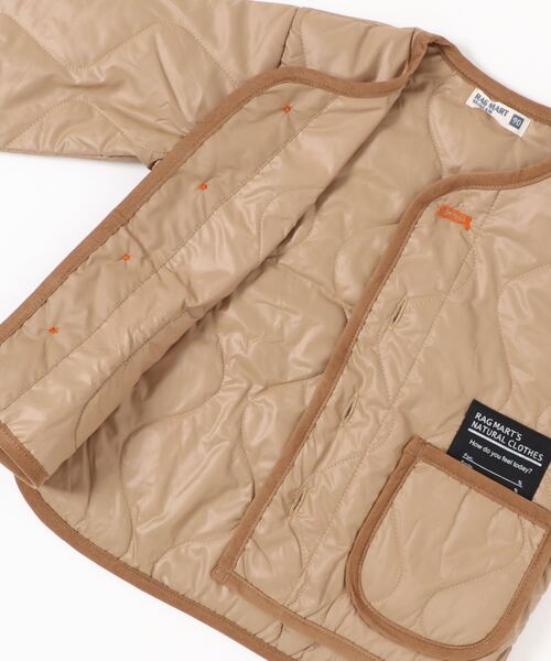 RAGMART（ラグマート）の「ナイロンキルトジャケット（ナイロンジャケット・キッズ・ブラック/ベージュ・95cm/90cm/80ｃｍ）」の12枚目の写真