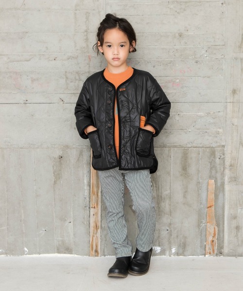 RAGMART（ラグマート）の「ナイロンキルトジャケット（ナイロンジャケット・キッズ・ブラック/ベージュ・95cm/90cm/80ｃｍ）」の9枚目の写真