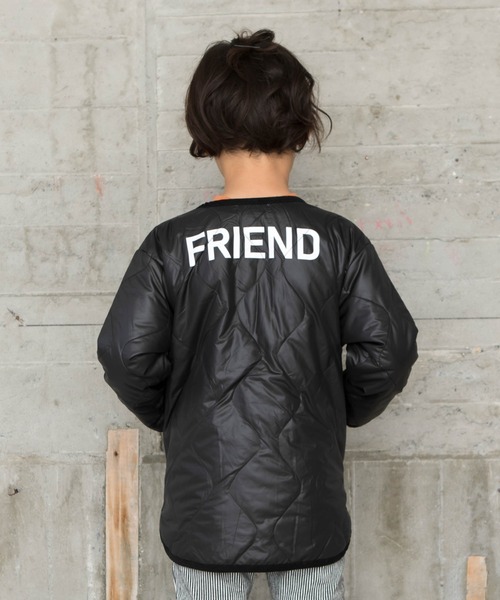 RAGMART（ラグマート）の「ナイロンキルトジャケット（ナイロンジャケット・キッズ・ブラック/ベージュ・95cm/90cm/80ｃｍ）」の8枚目の写真