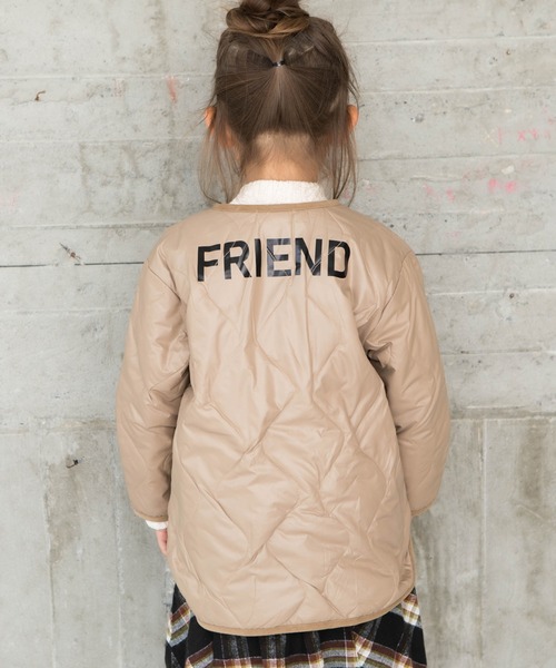 RAGMART（ラグマート）の「ナイロンキルトジャケット（ナイロンジャケット・キッズ・ブラック/ベージュ・95cm/90cm/80ｃｍ）」の5枚目の写真