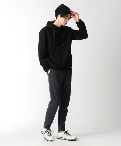 NICOLE CLUB FOR MEN（ニコルクラブフォーメン）の「ケーブル柄カットワッチ（ニットキャップ/ビーニー・メンズ・ブラック/ホワイト×ブラック・FREE）」の7枚目の写真