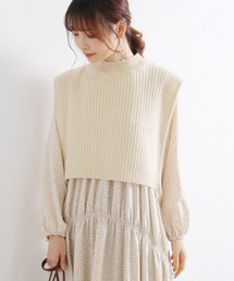 Crisp | レイヤードリブニットベスト(ベスト)