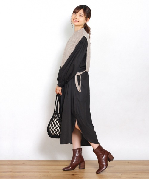 Crisp（クリスプ）の「レイヤードリブニットベスト（ベスト・レディース・ベージュ/アイボリー・FREE）」の16枚目の写真