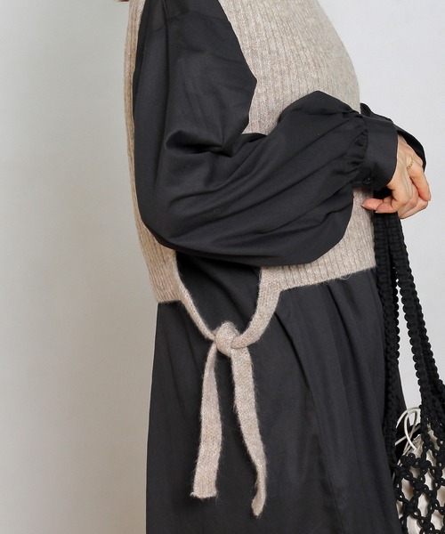 Crisp（クリスプ）の「レイヤードリブニットベスト（ベスト・レディース・ベージュ/アイボリー・FREE）」の21枚目の写真