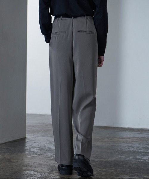 Loose/ルース（ルース）の「ドレープラスター ワイドストレートスラックス【セットアップ対応】（スラックス・メンズ・ブラウン系その他/グレー系その他/パープル系その他/ブラック/ブルーグリーン・M/S/L）」の11枚目の写真