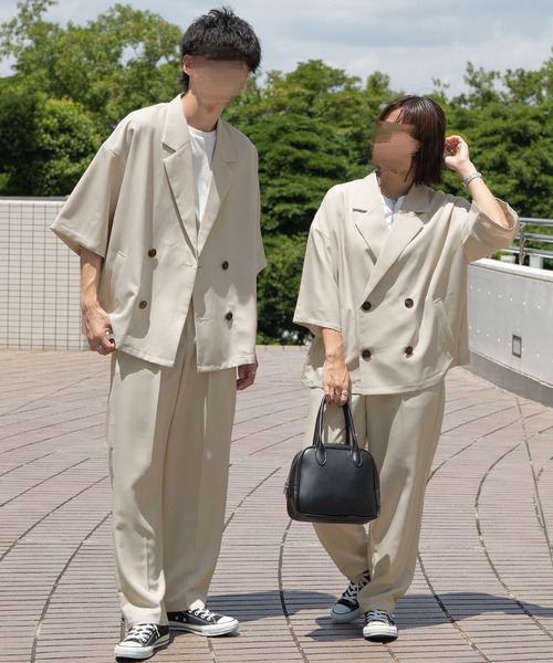 PairPair（ペアペア）の「ドライオックストラウザーパンツ/セットアップ対応(ユニセックス)（その他パンツ・レディース・アイボリー/ブラウン/グレイッシュブルー・MEDIUM/LARGE）」の21枚目の写真