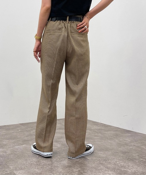 apres jour mignon（アプレジュールミニョン）の「チェックストレートパンツ【SETUP可能】【ZOZOTOWN限定アイテム】（その他パンツ・レディース・その他/ベージュ/ブラウン系その他・MEDIUM/X-LARGE/SMALL）」の14枚目の写真