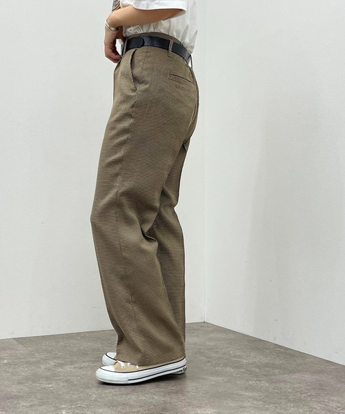 apres jour mignon（アプレジュールミニョン）の「チェックストレートパンツ【SETUP可能】【ZOZOTOWN限定アイテム】（その他パンツ・レディース・その他/ベージュ/ブラウン系その他・MEDIUM/X-LARGE/SMALL）」の20枚目の写真