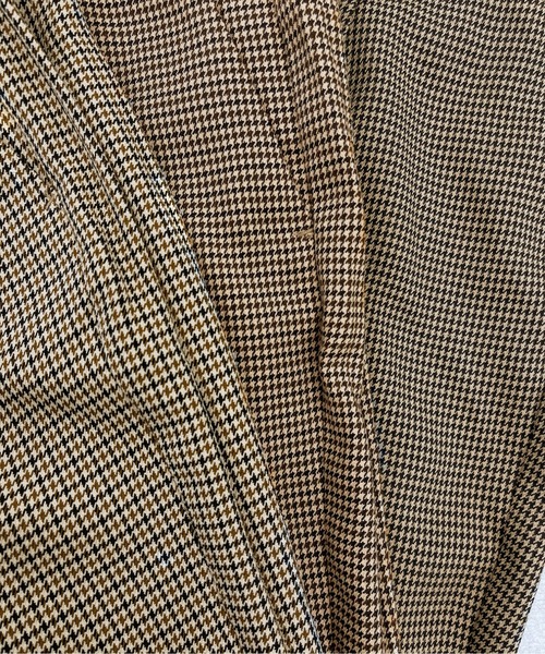 apres jour mignon（アプレジュールミニョン）の「チェックストレートパンツ【SETUP可能】【ZOZOTOWN限定アイテム】（その他パンツ・レディース・その他/ベージュ/ブラウン系その他・MEDIUM/X-LARGE/SMALL）」の10枚目の写真