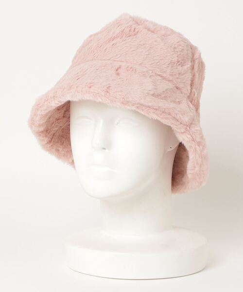 SFW（エスエフダブリュー）の「バケットハット 無地 アニマル ファー（ハット・レディース・ホワイト/ブラック/ブラウン/ピンク/レオパード/ゼブラ/ホワイト系・FREE）」の12枚目の写真