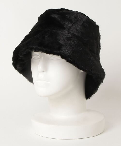 SFW（エスエフダブリュー）の「バケットハット 無地 アニマル ファー（ハット・レディース・ホワイト/ブラック/ブラウン/ピンク/レオパード/ゼブラ/ホワイト系・FREE）」の14枚目の写真