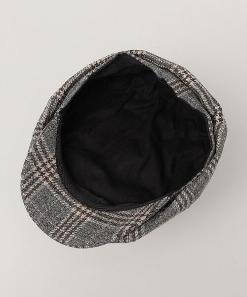 GRILLO(グリーロ)の「GRILLO: WOOL CHECK NEWSBOY CAP(キャスケット・メンズ・グレー・ONE SIZE)」の5枚目の写真