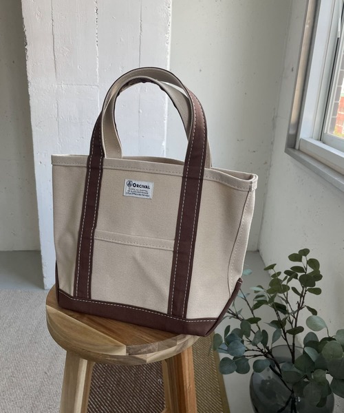 URBAN RESEARCH DOORS(アーバンリサーチドアーズ)の「ORCIVAL キャンバストートバッグ S(トートバッグ・レディース・ブラック/ブラウン/グレー/ブラウン系その他/ブルー系その他/アイボリー・ONE)」の4枚目の写真