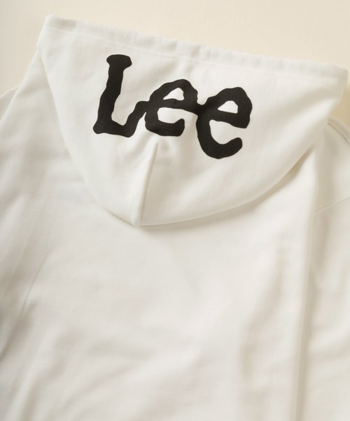 Lee(リー)の「【LEE/リー】ミニロゴ刺繍 フードプリントプルパーカー/フーディ―(パーカー・メンズ・ブラック/ダークブルー/ダークグリーン/ホワイト・L/XL/M)」の16枚目の写真