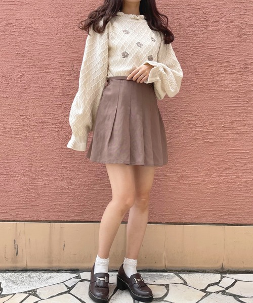 apres jour（アプレジュール）の「フラワー刺繍ニットプルオーバー【ZOZOTOWN限定アイテム】（ニット/セーター・レディース・ラベンダー/モカ/アイボリー/ブルー系その他・フリー/X-LARGE）」の22枚目の写真